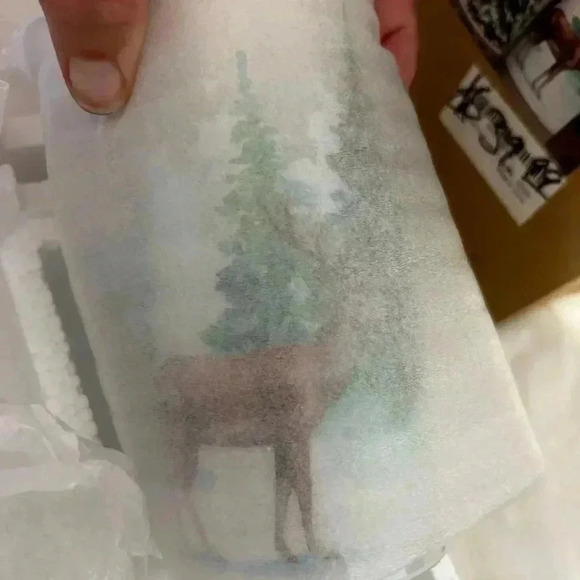 Christmas battery operated candlelight’s . New in box. Winter forest deer scene. - Picture 4 of 10